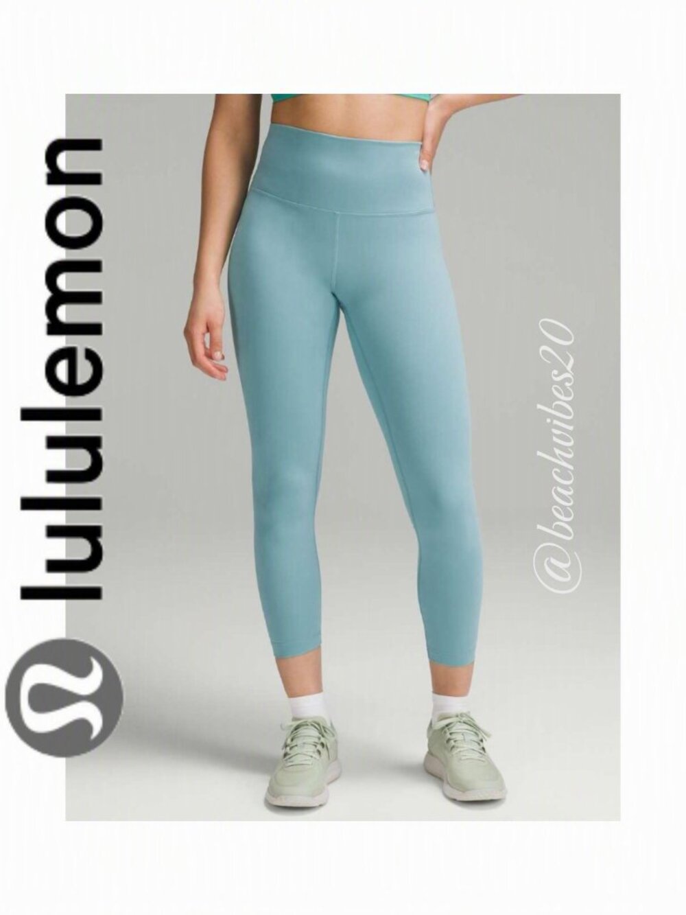 LULULEMON ATHLETICA Wunder Train High-Rise Tight 25" Tidal Teal 8 NWT LL-137
